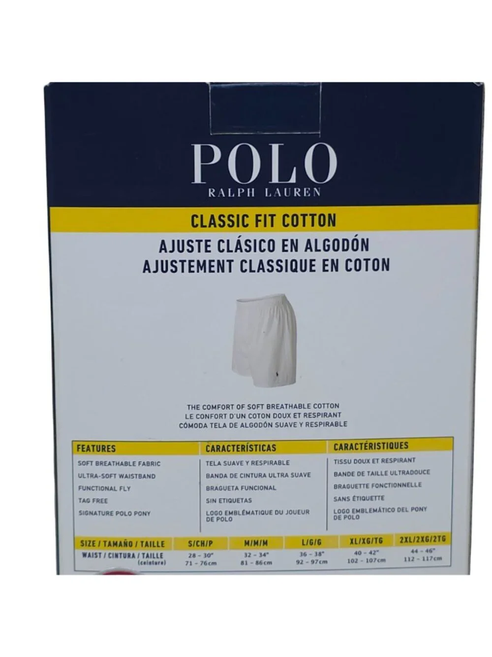 Polo Ralph Lauren 3-Pack Classic Fit Cotton Woven Boxers XL Soft Breathable